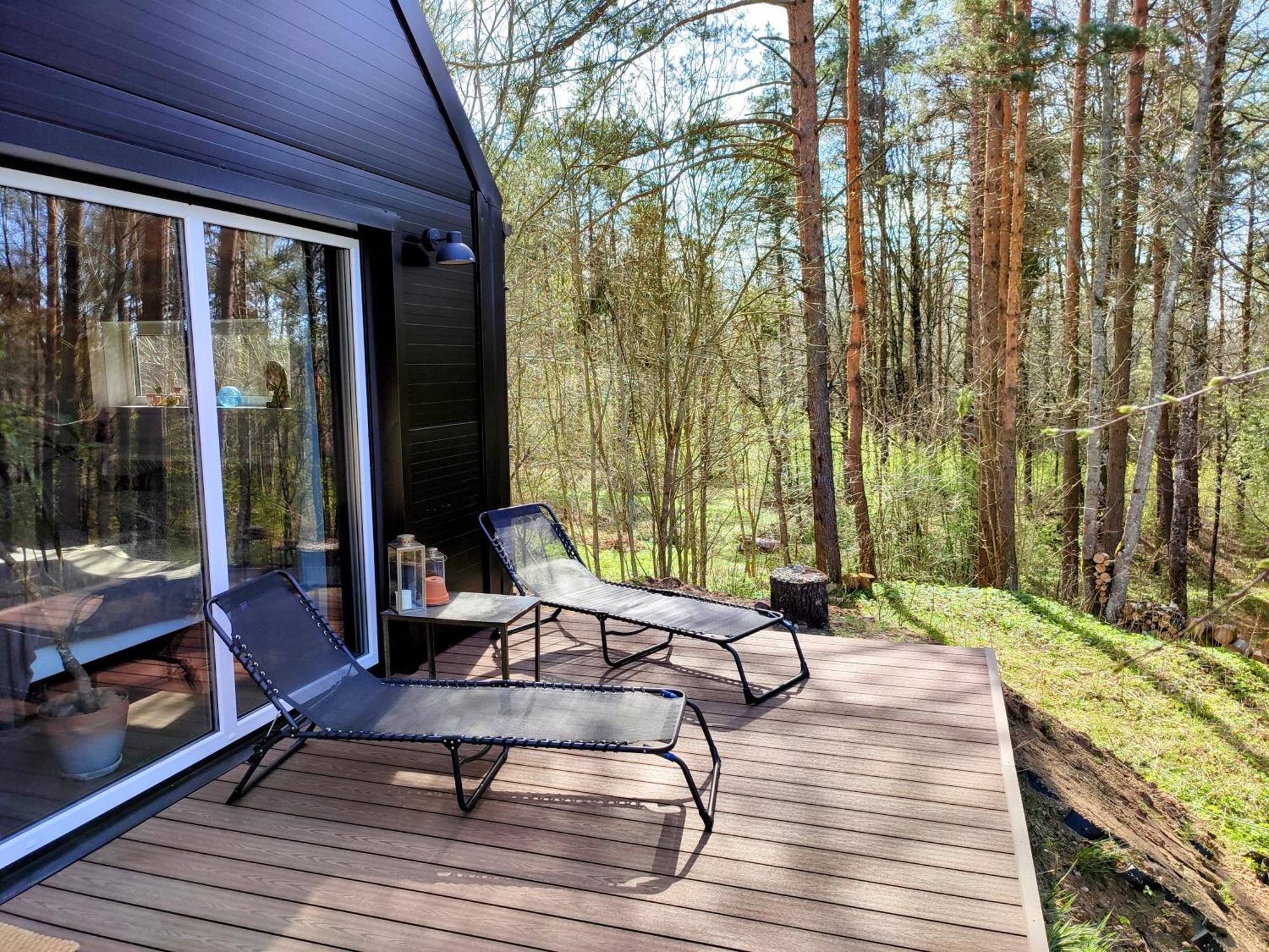 Modern Sauna Cabin In Horse Ranch Liyeplauke Extérieur photo